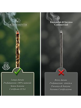 Bastoncini di Incenso Biologico - Legno di Sandalo - 6