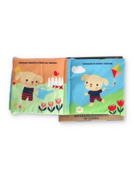 Batuffolibri in Stoffa con Massaggiagengive in Legno - 3