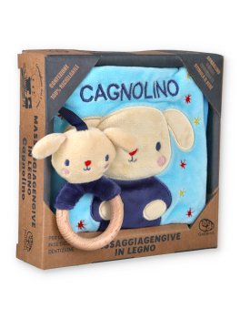 Batuffolibri in Stoffa con Massaggiagengive in Legno - 1