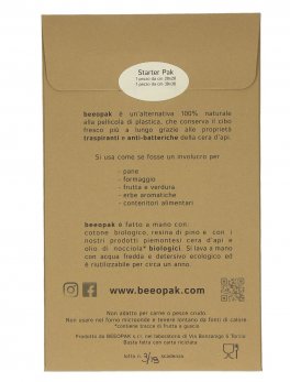 Beeopak Pak - Packaging con Cera d'Api per Conservare il Cibo -  Medium Pak - 6