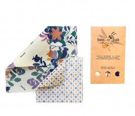 Beeopak Starter Pak - Packaging con Cera d'Api per Conservare il Cibo - 1