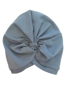Berretto a Turbante con Volant - Flint Stone Blue - 3