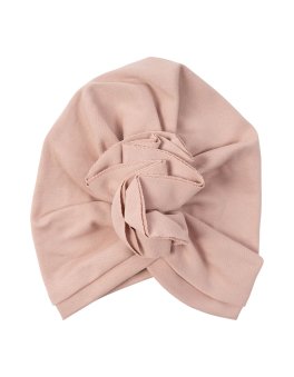 Berretto a Turbante con Volant - Pink Sand - 1
