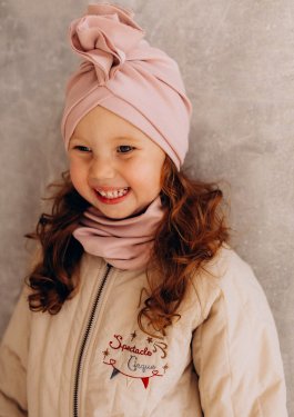 Berretto a Turbante con Volant - Rosewood - 4