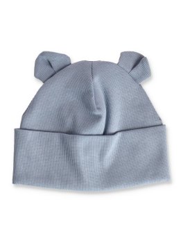 Berretto Beanie con Orecchie da Orso - Powder Blue - 1