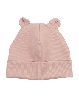 Berretto Beanie con Orecchie da Orso - Rosewood - 1