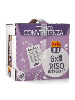 Bevanda di Riso Integrale - Formato Risparmio - 6 x 1 l - 1