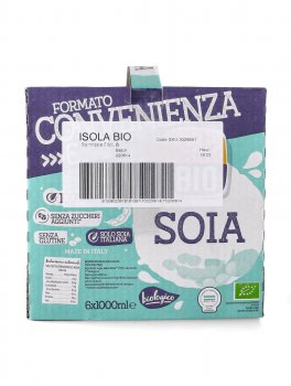 Bevanda Vegetale a base di Soia Bio - Bauletto Formato Risparmio 6x1l - 2