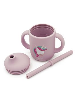 Bicchiere in Silicone con Cannuccia - 4