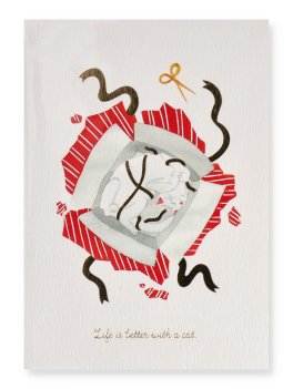 Biglietto di Auguri "Better With a Cat" — Libro - 2
