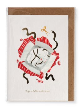 Biglietto di Auguri "Better With a Cat" — Libro - 1