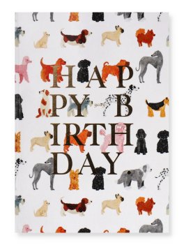 Biglietto di Auguri Compleanno "Dogs Pattern Bday" — Libro - 2