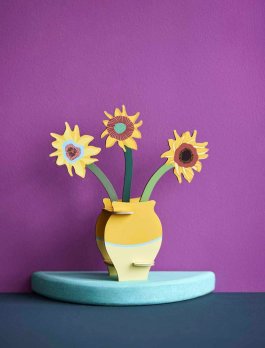 Biglietto Pop-Up con Bouquet di Fiori 3D - Girasoli di Van Gogh — Libro - 3