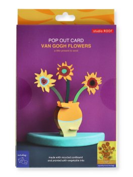 Biglietto Pop-Up con Bouquet di Fiori 3D - Girasoli di Van Gogh — Libro - 1