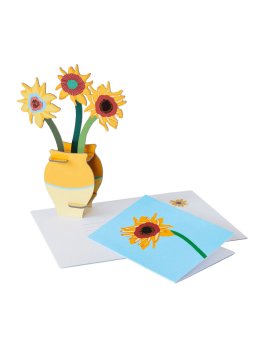 Biglietto Pop-Up con Bouquet di Fiori 3D - Girasoli di Van Gogh — Libro - 2