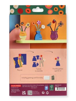 Biglietto Pop-Up con Bouquet di Fiori 3D - Klimt Flowers — Libro - 5