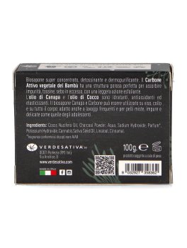 Bio Sapone Artigianale Canapa e Carbone Attivo - 4