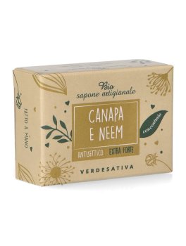 Bio Sapone Artigianale Canapa e Neem - Extra Forte - 2