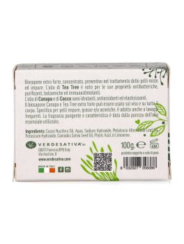 Bio Sapone Artigianale Canapa e Tea Tree - Extra Forte - 4