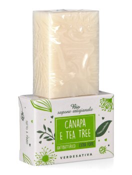 Bio Sapone Artigianale Canapa e Tea Tree - Extra Forte - 1