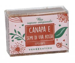 Bio Sapone Artigianale Canapa e Uva Rossa - 1