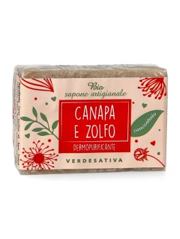 Bio Sapone Artigianale Canapa e Zolfo - 1