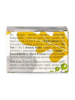 Bio Shampoo Solido - Canapa, Argilla e Tea Tree - 3