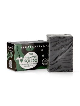 Bio Shampoo Solido Capelli Grassi - Canapa e Carbone Attivo - 1