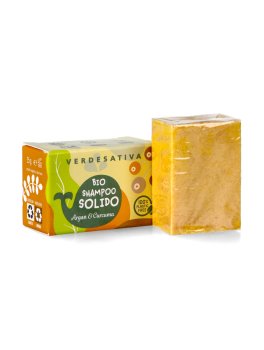 Bio Shampoo Solido Stimolante - Canapa, Argan e Curcuma - 1
