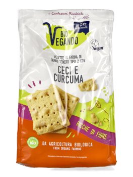 Bio Vegando - Velette con Ceci e Curcuma - Crackers - 1