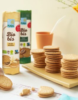 Biobis - Biscotti Farciti con Crema alla Vaniglia Bourbon Bio - 4