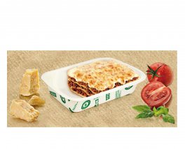 BioContenitore Natural in Carta con Coperchio - 4 porzioni - 2 pezzi - 5