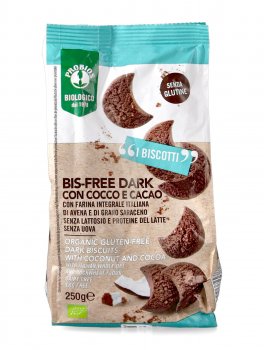 Bis-Free Dark - Biscotti con Cocco Cacao - 1