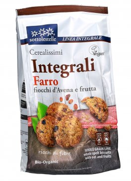 Biscotti "Cerealissimi" Integrali Farro Fiocchi d'Avena e Frutta Bio - 1