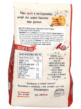 Biscotti con Fiocchi d'Avena e Cioccolato Bio - 2
