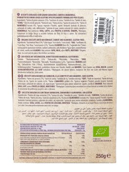 Biscotti con Grano Saraceno, Carota e Mandorle Bio - 4