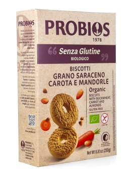 Biscotti con Grano Saraceno, Carota e Mandorle Bio - 1