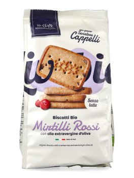 Biscotti con Grano Senatore Cappelli e Mirtilli Rossi Bio - 1