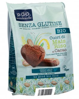 Biscotti Cuori di Mais e Riso al Cacao