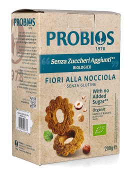 Biscotti Fiori alla Nocciola Bio - Senza Zuccheri Aggiunti - 1