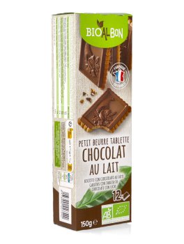 Biscotti Ricoperti di Cioccolato al Latte Bio - 1