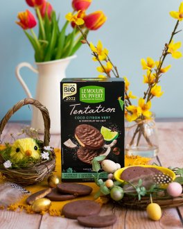 Biscotti "Tentation" Lime e Cocco Ricoperti di Cioccolato al Latte - 5