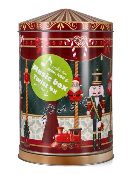 Biscottiera con Carillon Natalizio "Music Box Twist 4X" - 5