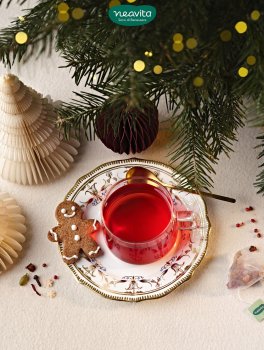 Biscottiera di Natale Christmas Infusion con Infuso Fiocco di Neve - 5