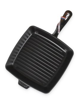 Bistecchiera Quadrata in Ghisa con Manico Staub - 26 cm - 1