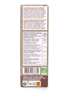 Bites Lait al Caramello Ricoperte di Cioccolato al Latte Bio - 2