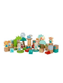 Blocchi in Legno da Costruzione Jungle Friends - 3
