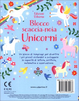 Blocco Scaccia-noia - Unicorni — Libro - 2