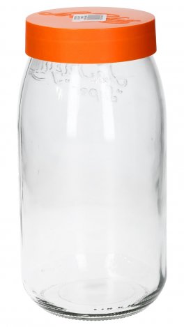 Vasetto in Vetro + Coperchio Arancione - "Bocal A Vis" - 2