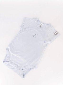 Body a Mezza Manica Bimbo - Azzurro - 3